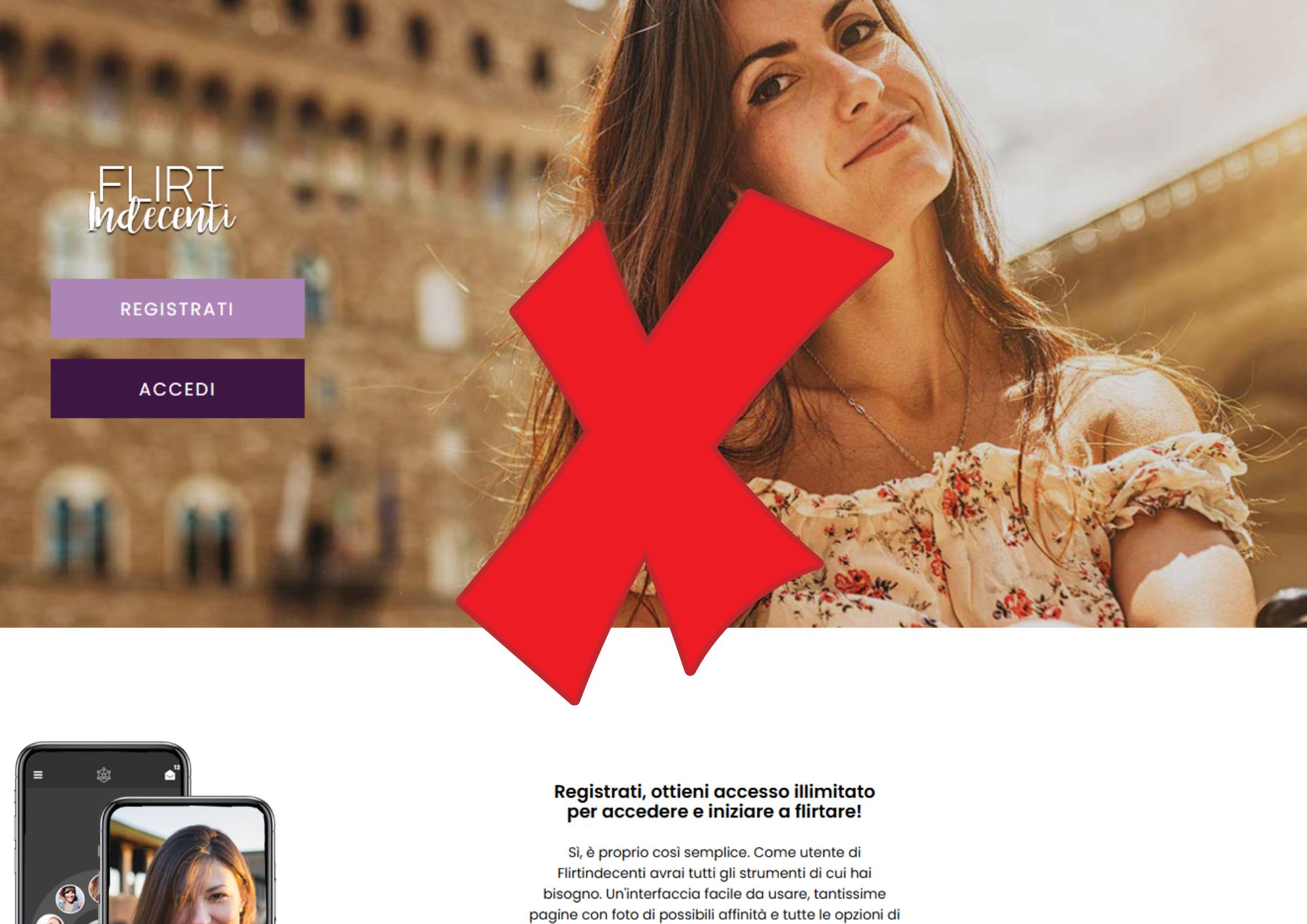 flirt indecenti truffa