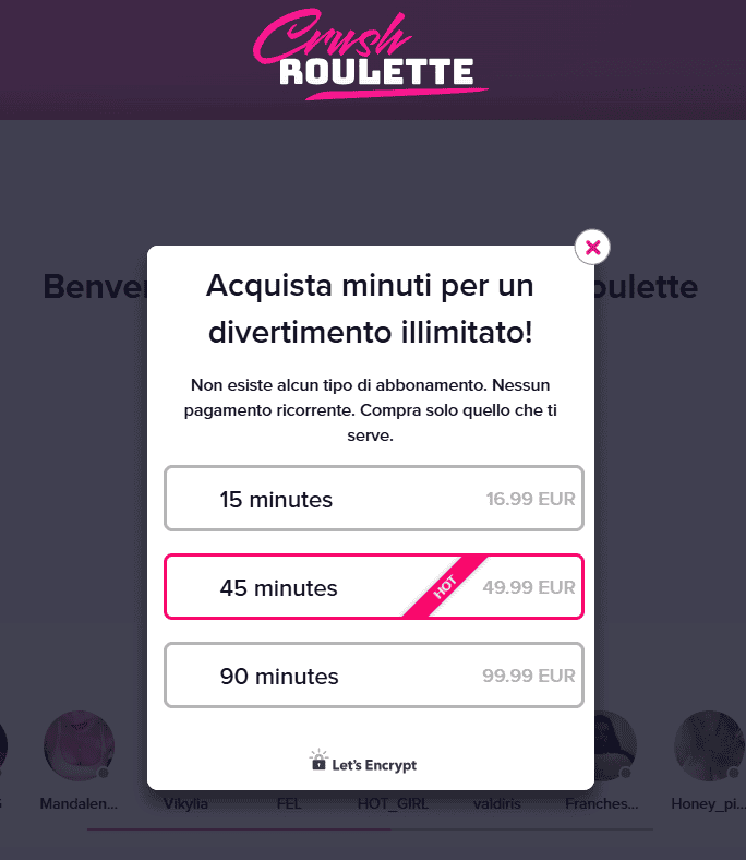 Quanto costa CrushRoulette prezzo