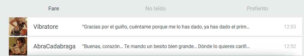 I messaggi iniziano ad arrivare pochi minuti dopo la registrazione.