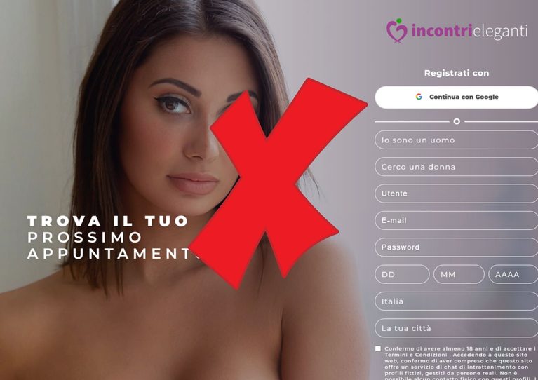 incontri eleganti truffa